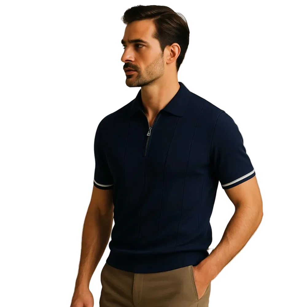 Camisa Polo Meio Zíper Riviera