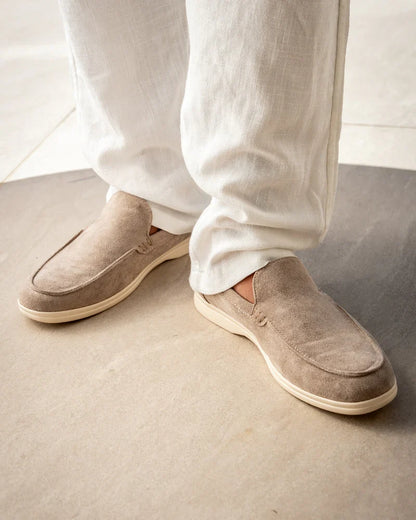 Mocassins de Camurça Bege