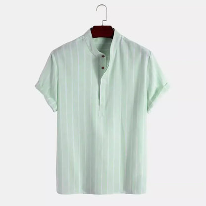Camisa listrada mandarim