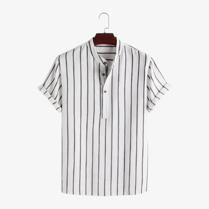 Camisa listrada mandarim