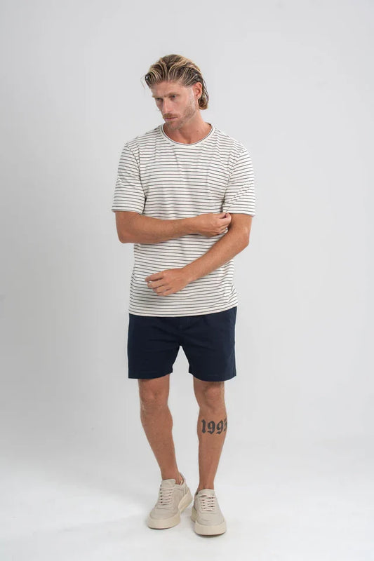 Short Urban Sarja Com Elastano Azul Escuro